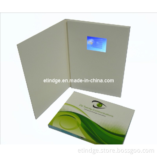 2.4" Different Style, A5 Size, Name Card Size, Have USB Port Cover LCD Greeting Card